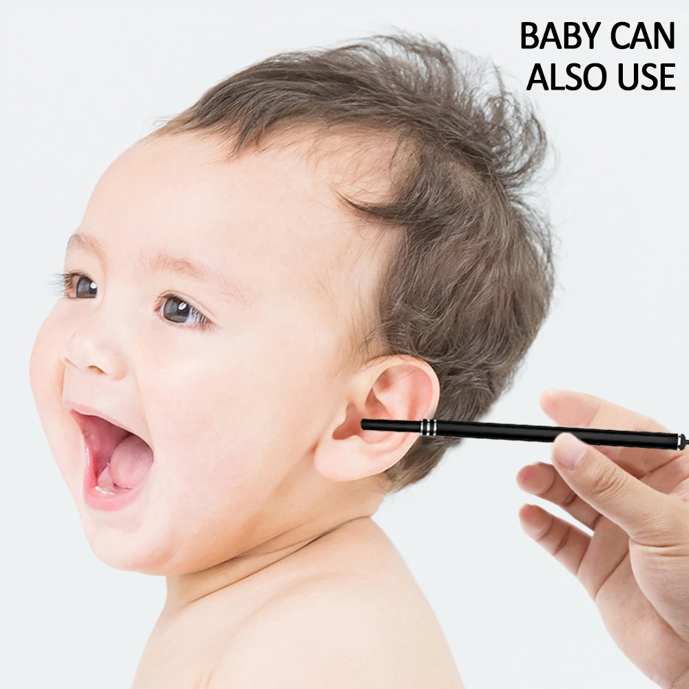 

Профессиональный ПК визуальный ушной пинцет, ушной рот, нос, эндоскоп, ложка, проверка частей тела, 1200P HD мини-камера, набор для удаления ушно...