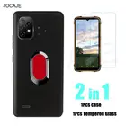 2 в 1, мягкая Магнитная подставка из ТПУ для umidigi Bison X10 pro, закаленное стекло для экрана, задняя крышка для umidigi Bison X10