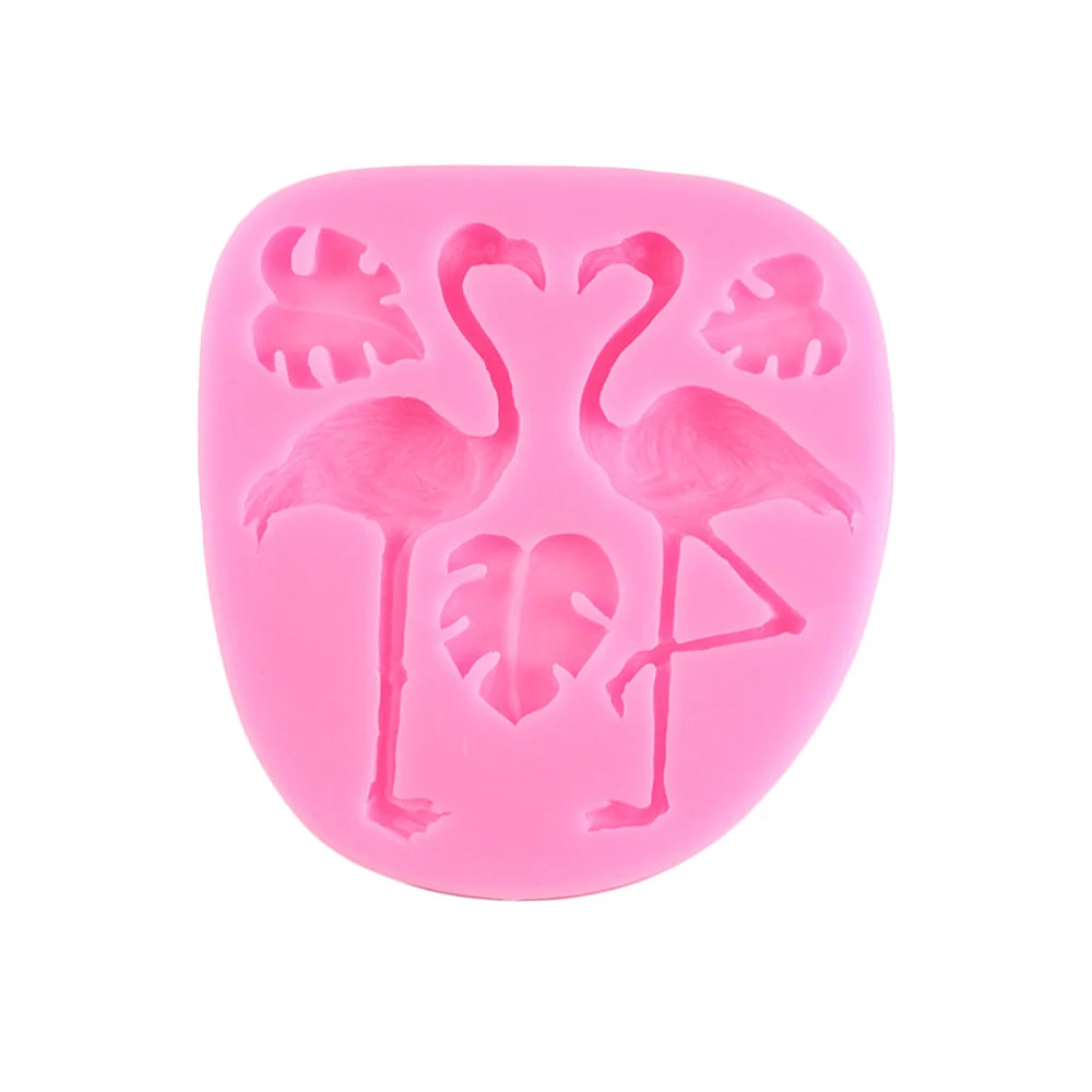 

Tropical Theme Fondant Mold Flamingo Turtle Leaf Candy Chocolate Silicone Molds DIY Summer Party Cake Decorating Tools
