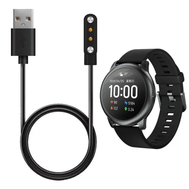 Магнитный USB-кабель для зарядки смарт-часов зарядный кабель Haylou Solar LS05 LS02 LS01 новый