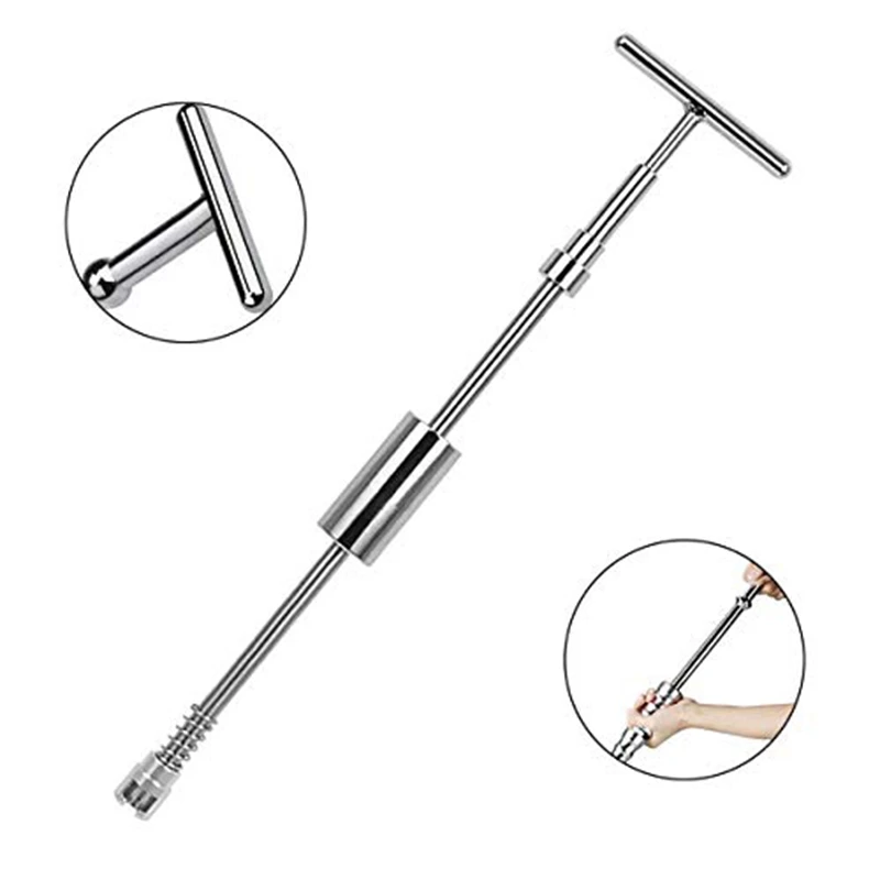 melhor Nenhuma Pintura Dent Repair Kit Extrator Dent Extrator T-bar Ferramenta, Com 18 Dent Remoção Puxar Etiquetas Usadas Para O Corpo Do Carro Dae Dent