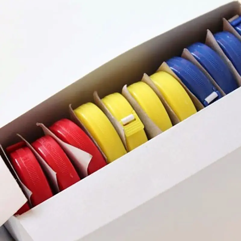 

1pcs Tape Measure 60-Inch 1.5 Meter Round Plastic Soft Portable Retractable Measuring Tape Random Color