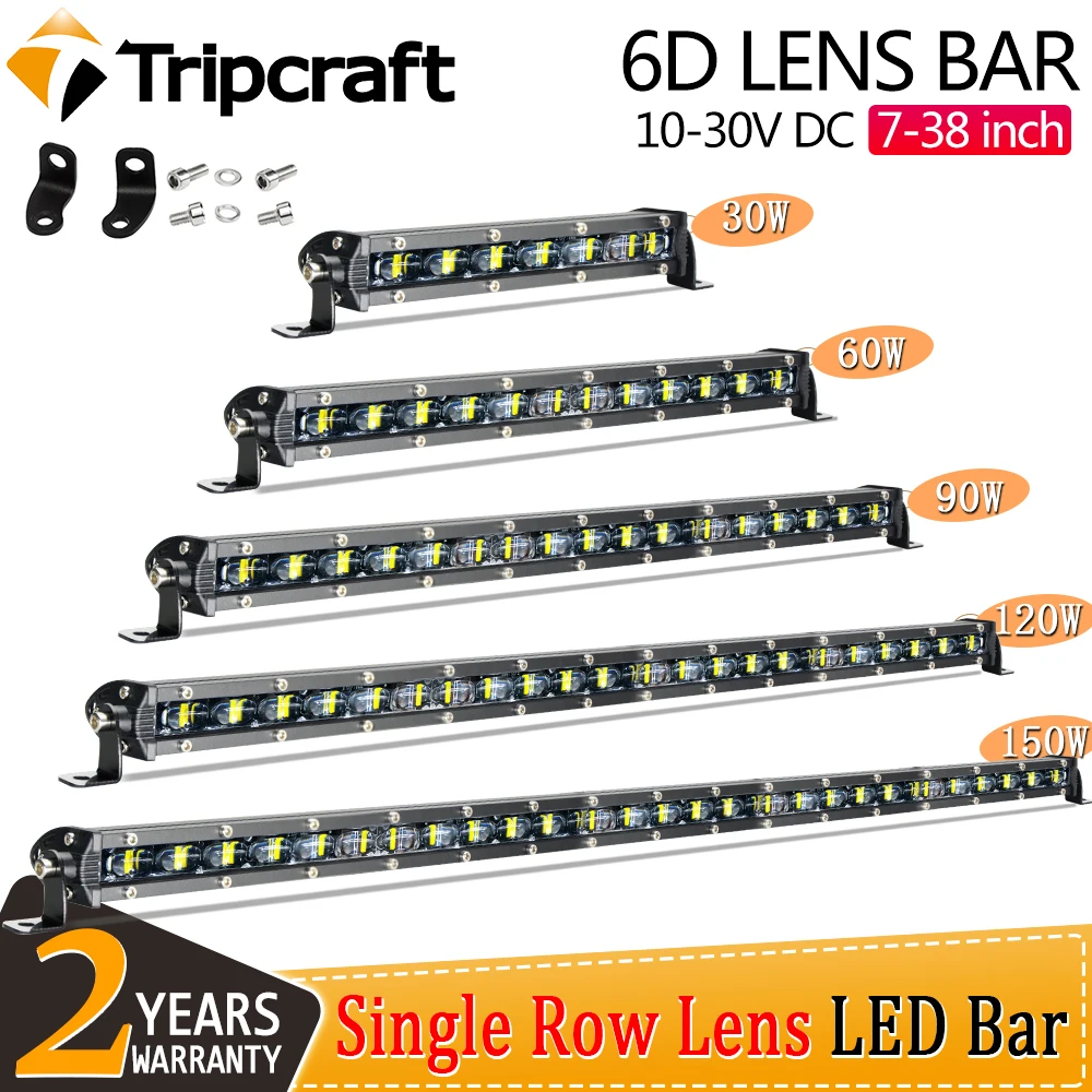 

Светодиодсветильник фара для внедорожника, 6D, 7-38 дюймов, 12 В, 24 В