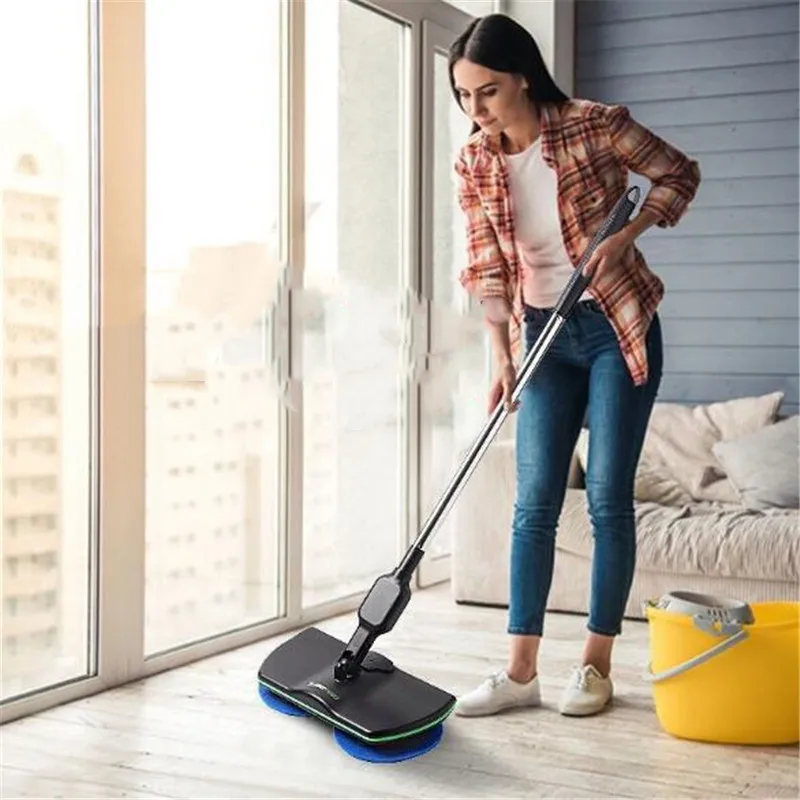 Швабра Беспроводная с функциями вращение на 360 градусов чистка пола