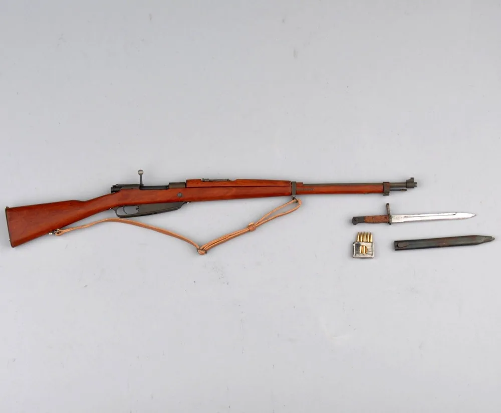 Special Pice New Type 1/6 Scale WWII Brown Color Rifle Model Chinese Solider Hanyang Wooden Made for 12'' Action Figure | Игрушки и