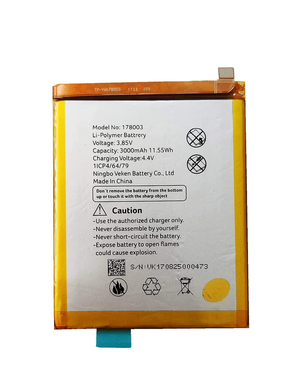 100% Оригинальный аккумулятор 3000 мА ч 178003 для смартфонов VERNEE M5 Lenovo K350t K5 / Wind Air W1452