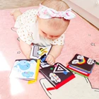 Coolplay тканевые книжки, мягкие детские книги, детские книжки, тихие книжки для младенцев 0 -12 месяцев, погремушка