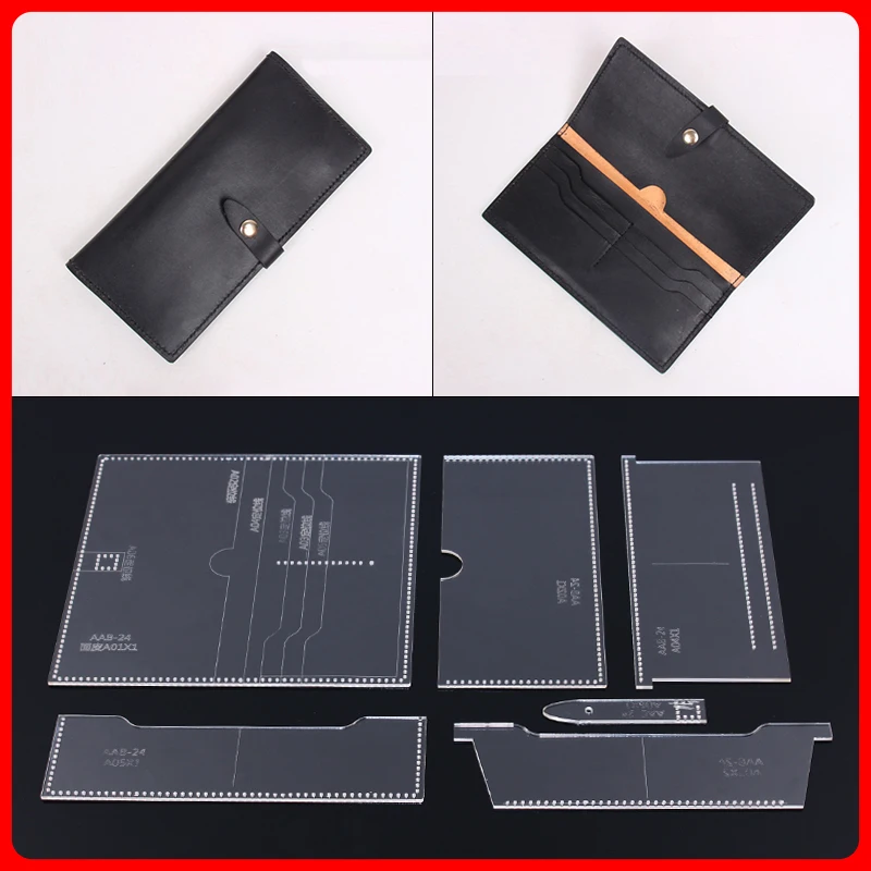 1 Набор Шаблон Рисунок сумочка Длинный кошелек акриловая пластина делая модель