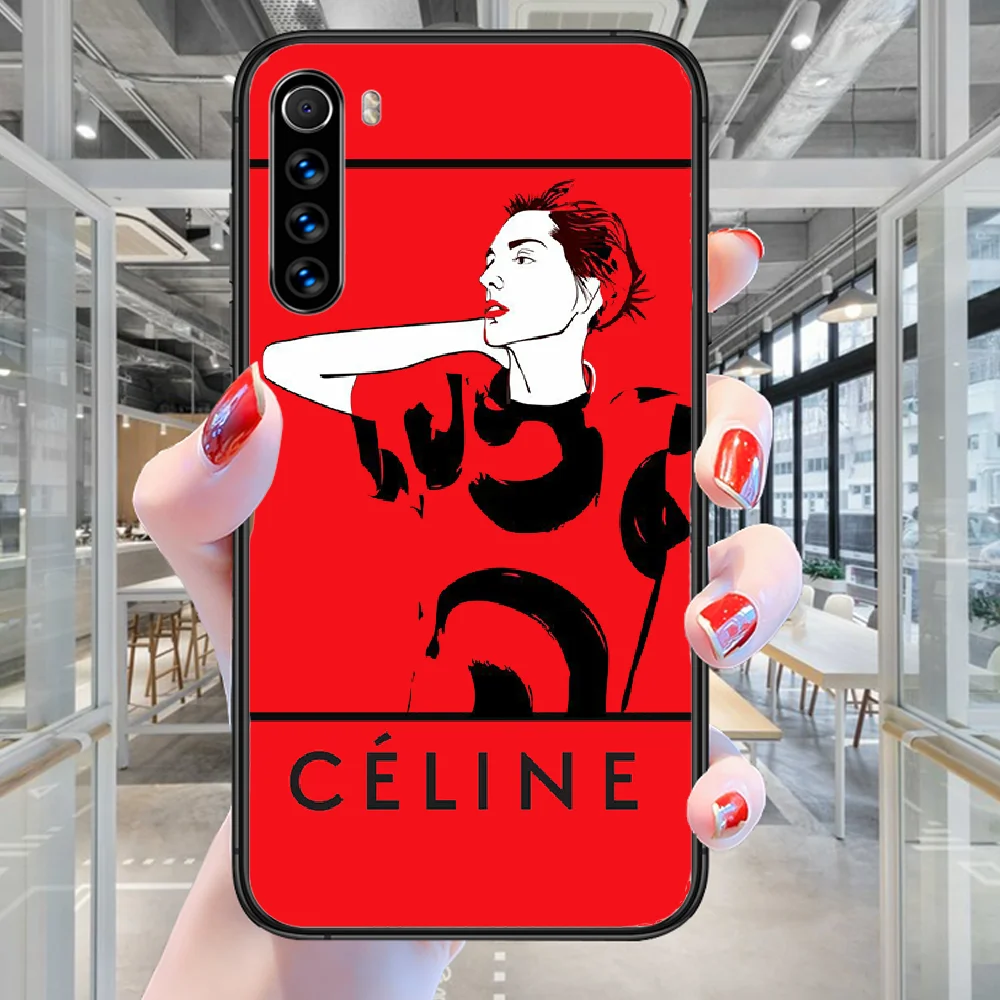 

Luxury Paris Fashion Brand Phone Case For Xiaomi Redmi Note 7 8 8T 9 9S 4X 7 7A 9A K30 Pro Ultra black Hoesjes Luxury Bumper