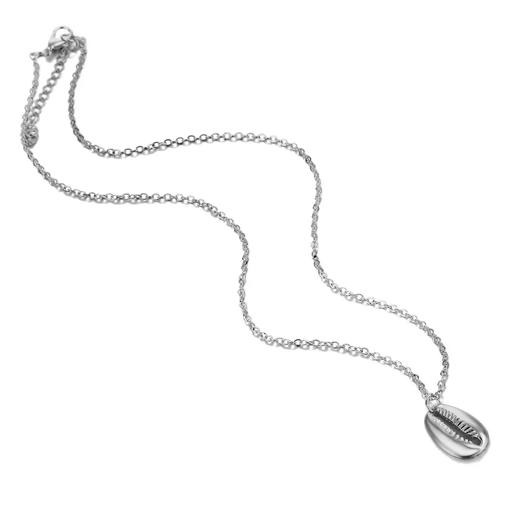 Воротник mujer moda oro plata цветной воротник раковины para forma colgante océano playa joyeria ожерелье |