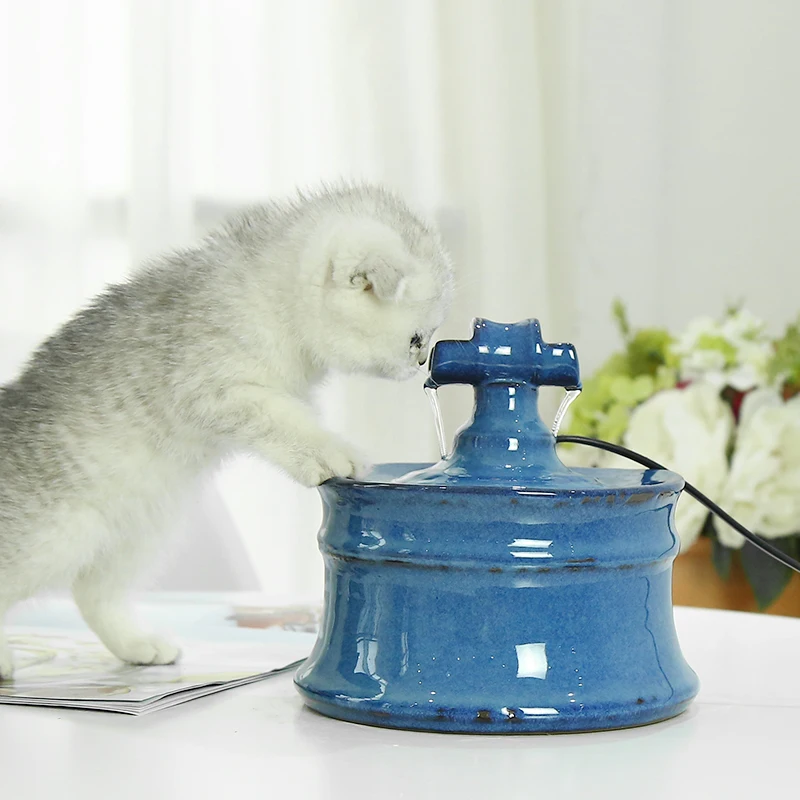 Керамический фонтан для кошек миска еды товары домашних животных автоматическая