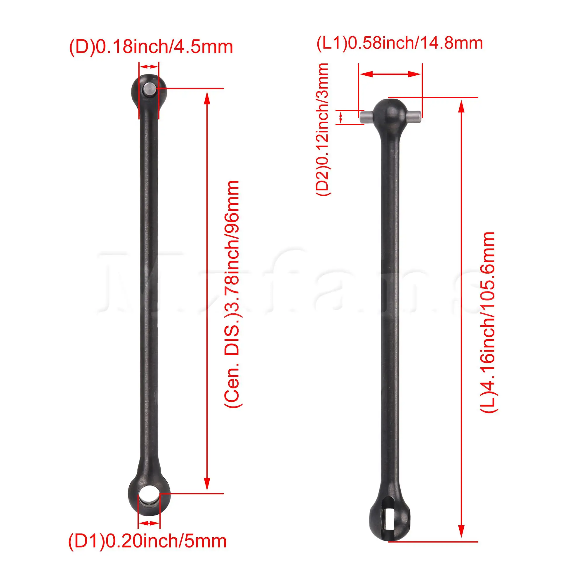 

RC1:7 8550 Front Wheel Driven Shaft Replacement for Traxxas Set of 2