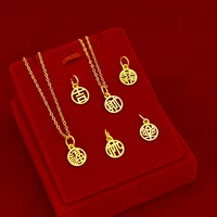 retro style gold pendant necklace for womens statement jewelry hollow 3d round hard gold pendant birthday gifts for girls kids