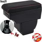 Для Mazda 2 Demio подлокотник коробка центральный содержимое коробка интерьер подлокотники хранения автомобиля-Стайлинг Аксессуары часть с USB