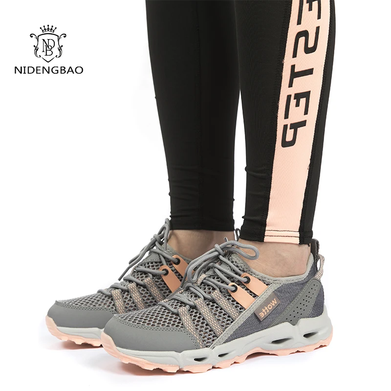 

Sneakers Women Casual Shoes Fashion Big Size 44 Fashion Lace-Up Shoes For Women Breathable Walking Mesh Women Shoes