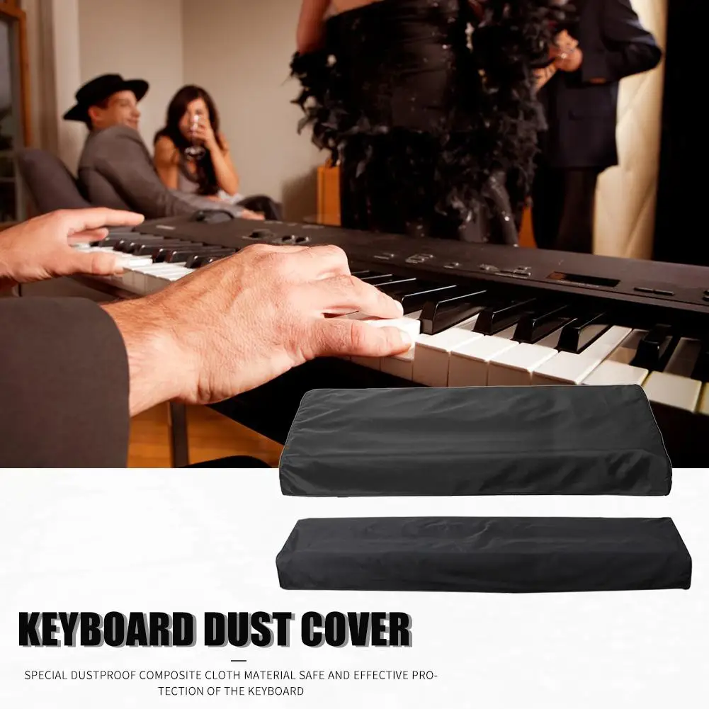 61/88 Key Electronic Digital Piano Cover Dustproof Foldable Keyboard Black Instruments Parts & Accessories |