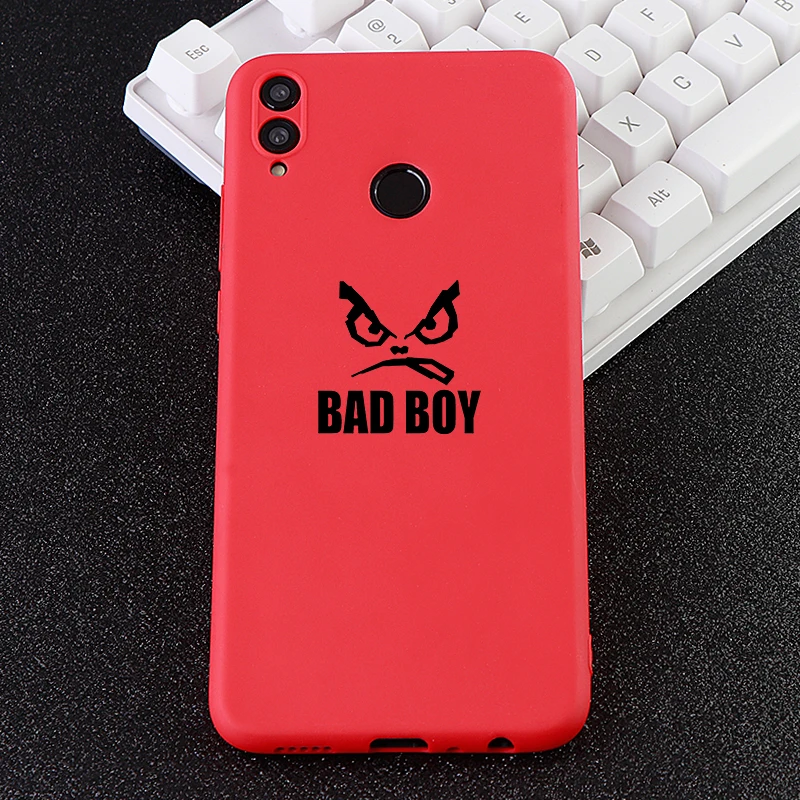 Забавный мобильный телефон чехлы для Huawei Honor Note Mate10 Pro 20X Nova3 3i чехол BAD BOY мягкий