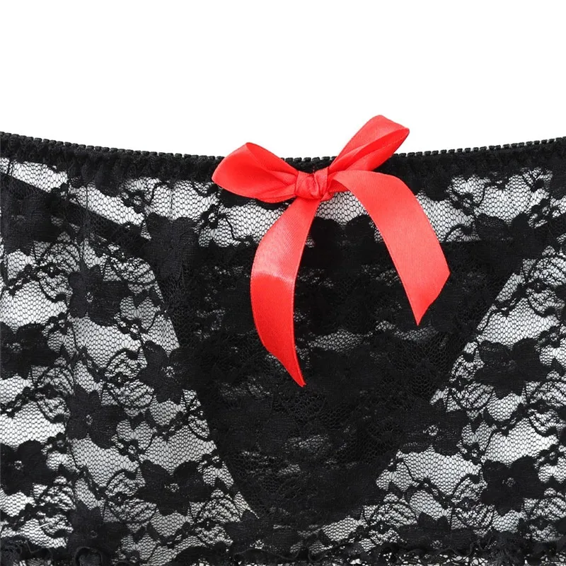 Пикантное женское нижнее белье Babydoll Набор белья кружевной открытый бюстгальтер