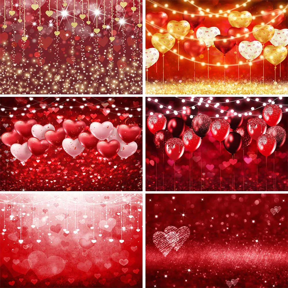 

Mocsicka День Святого Валентина фон для фотосъемки любовь сердце воздушный шар свет вспышка боке детский день рождения портрет фото фон