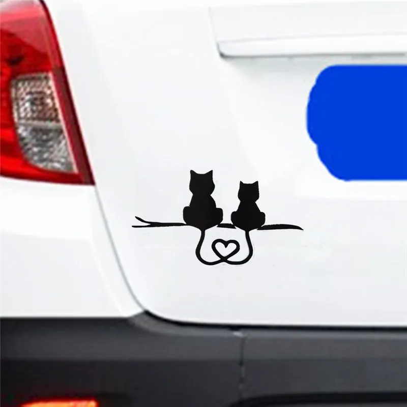 

Auto Accessories Vinyl Car Styling Couple Cat Love Car Stickers