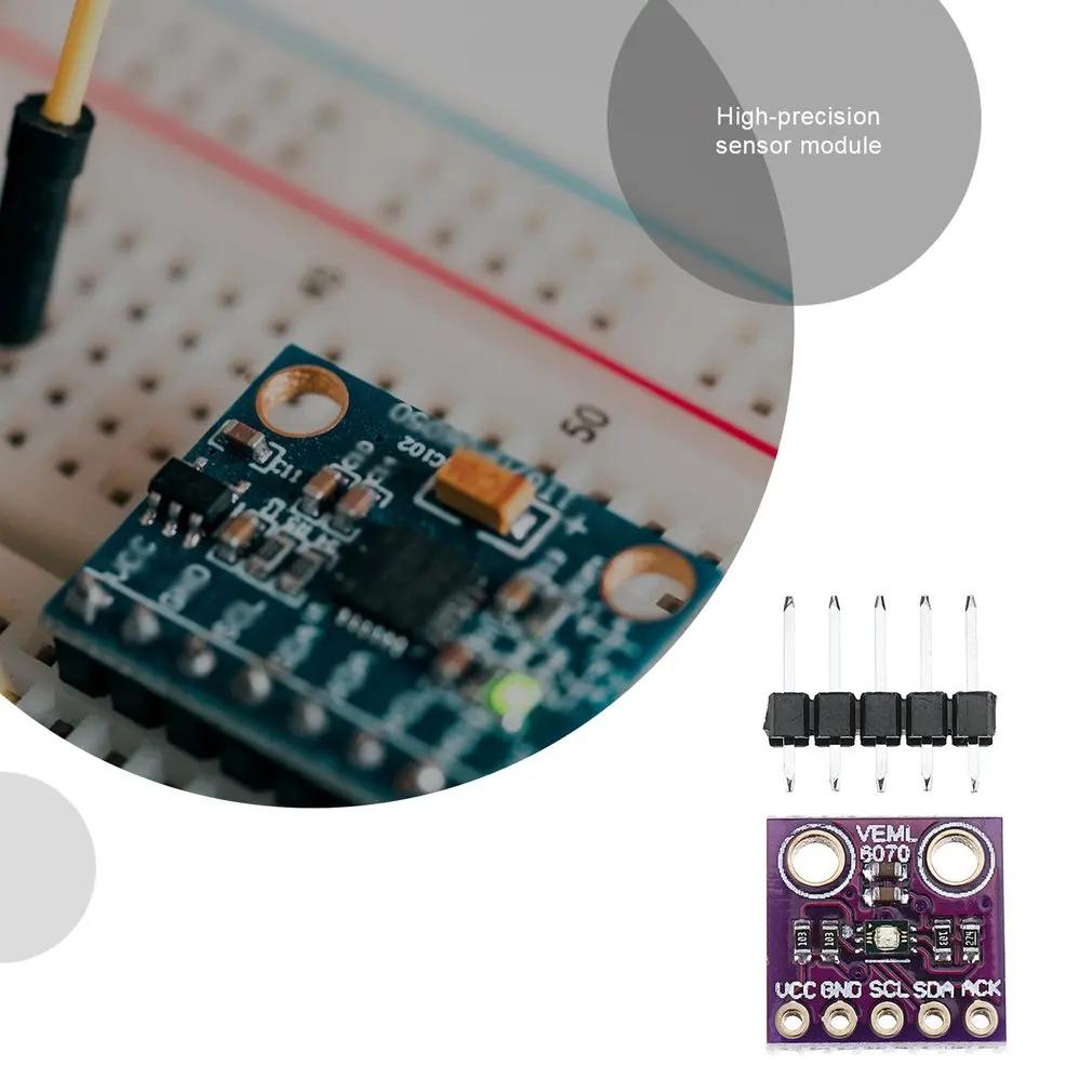 1 шт. VEML6070 ультрафиолетовый светильник UVA 355nm длина волны I2C GY VEML6070|Детали