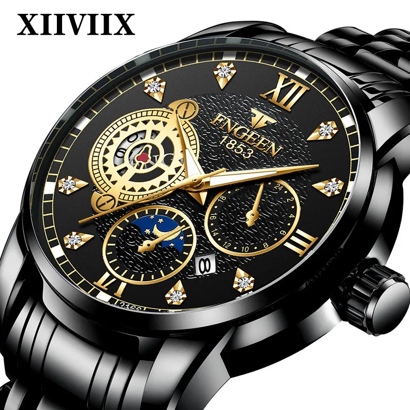 

XIIVIIX Luxury Chronograph Quartz Watch Men Sports Watches Military Army Automatic Mechanical Business Wrist Watch Clock