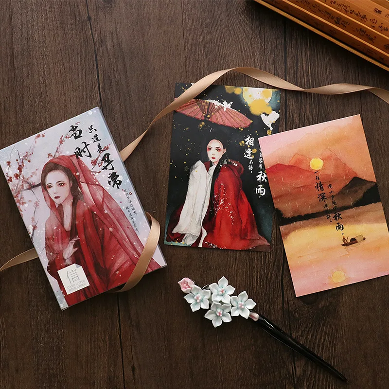 

30 Pcs/Set Chinese Ancient Beauty Series Postcard /Greeting Card/Message Card/Birthday Letter Envelope Gift Card