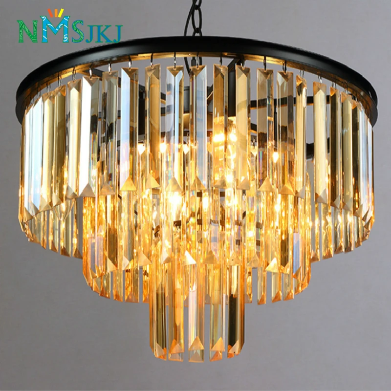 Современные люстры со светодиодными лампами и металлическим материалом для