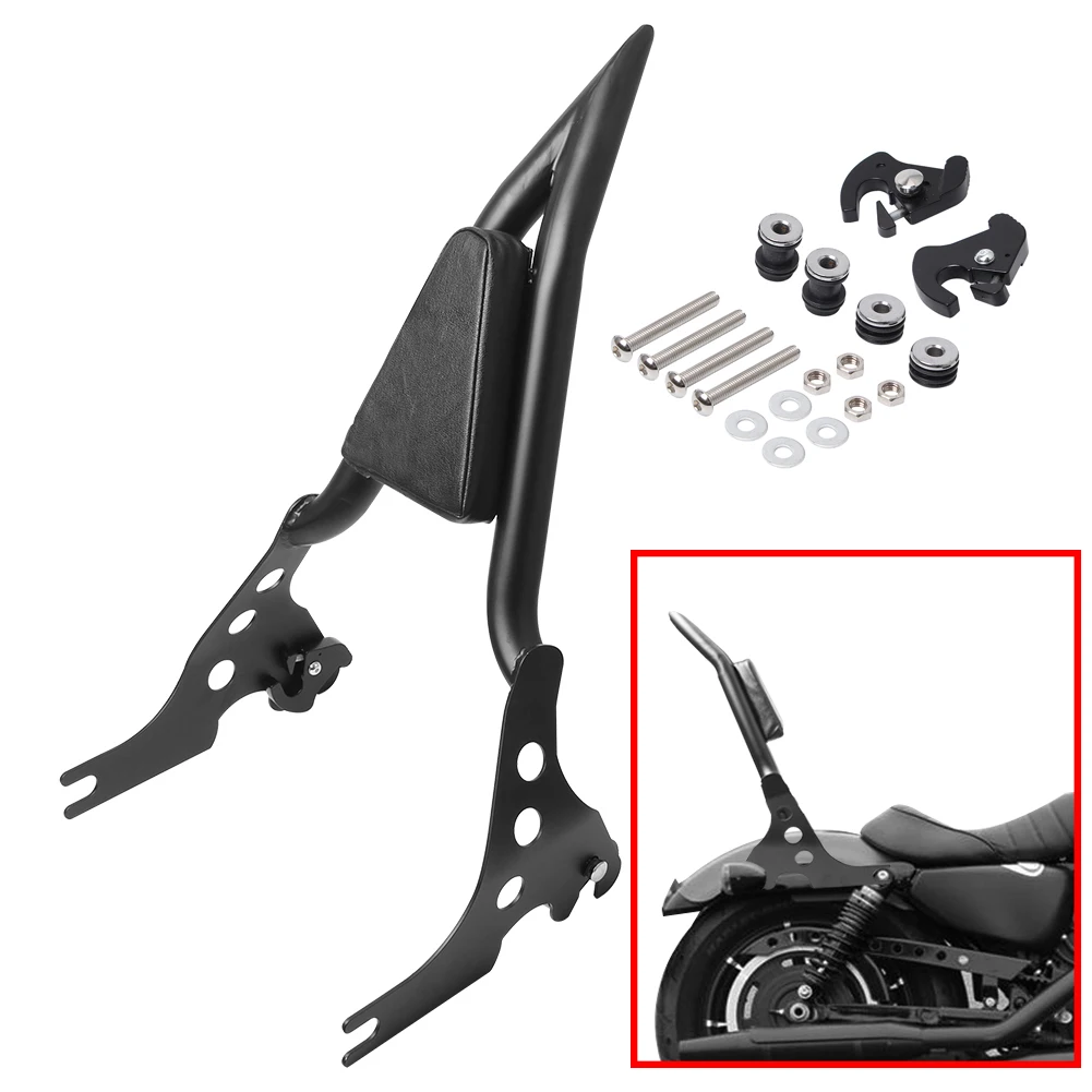 Съемная задняя подушка для спинки пассажирского мотоцикла Harley Sportster XL 883C 883R 1200R