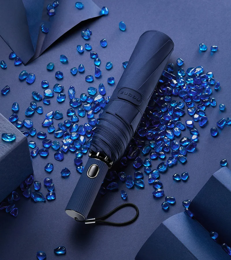 Новинка 2021 деловой мужской автоматический складной зонт ветрозащитный