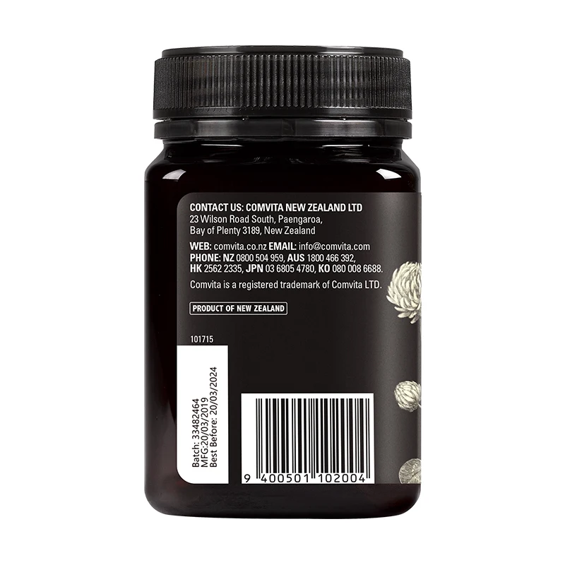 

Original New Zealand Comvita Clover Honey 500g Super Premium Honey for Digestive Health Respiratory System Cough Sooth Throat