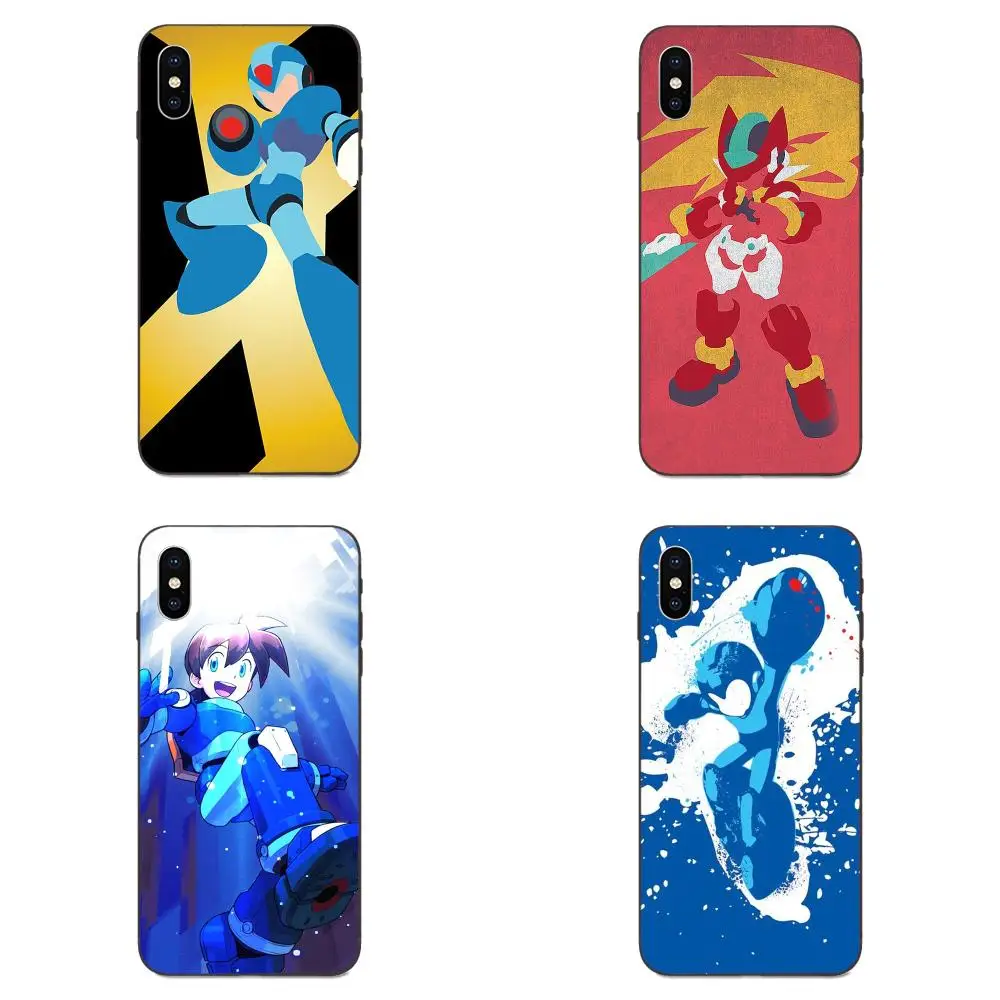 Diy рисунок ТПУ для Galaxy A3 A5 A6 A6s A7 A8 A9 A10 A20E A30 A40 A50 A60 A70 A80 A90 Plus 2018 Megaman Mega Man X