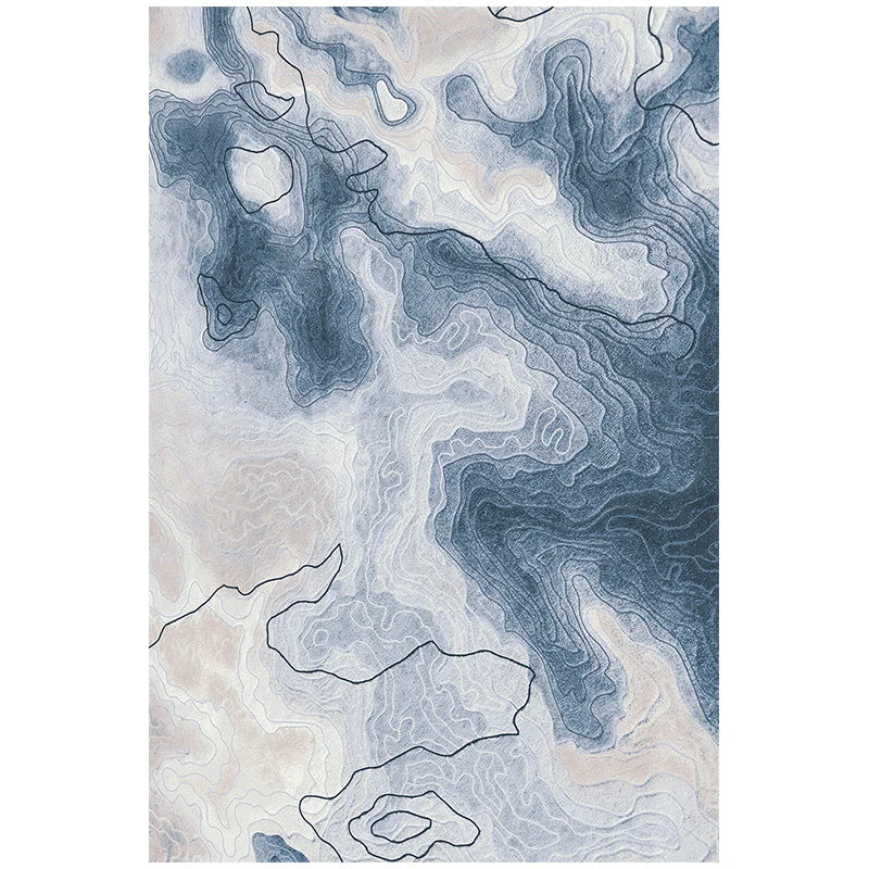 Цветочный ковер для спальни декоративный коврик офиса и кабинета обеденный