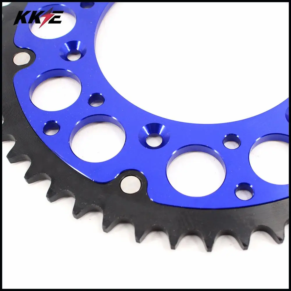 Голубая/оранжевая алюминиевая цепная Звездочка KKE 44T для EXC EX F SX 125 250 350 450 520 1998