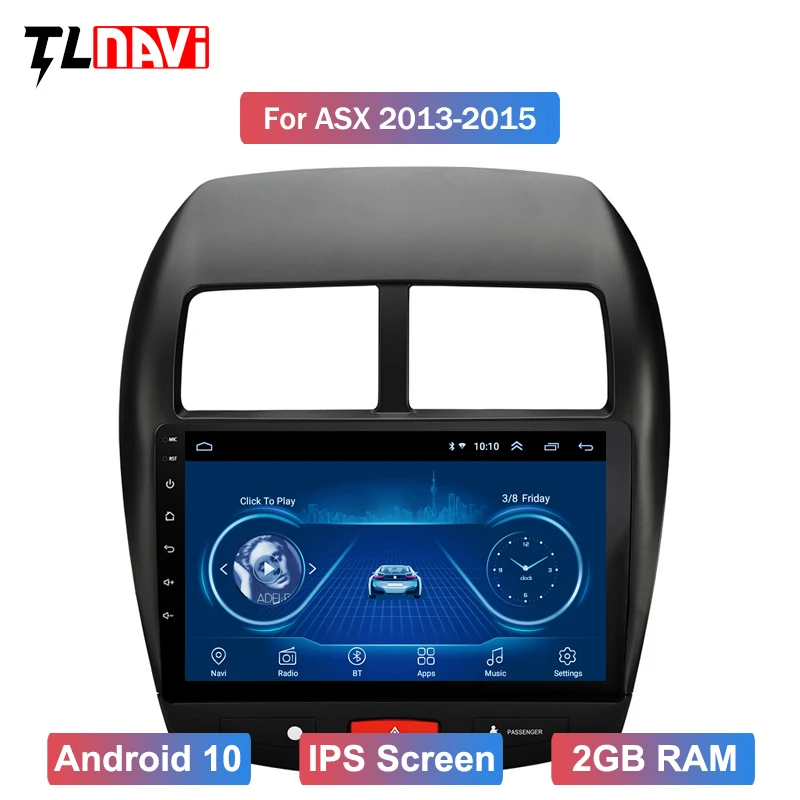 2.5D IPS экран Android 10 автомобильное радио мультимедийный плеер dvd GPS для 1Mitsubishi ASX 2010 2017