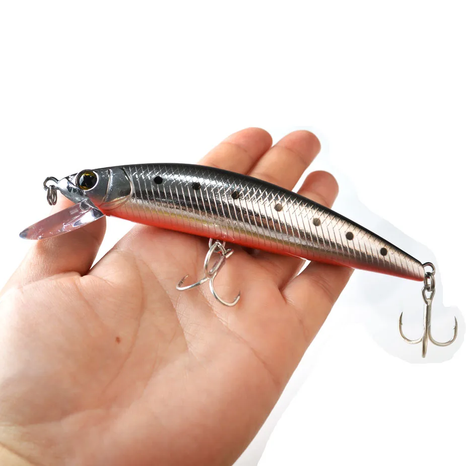 

Heavy Weight Plastic Minnow 120MM 40G Fishing Lure Sinking Wobbler Minnow Depth 2m Artificial Hard Bait Fishing Tackle