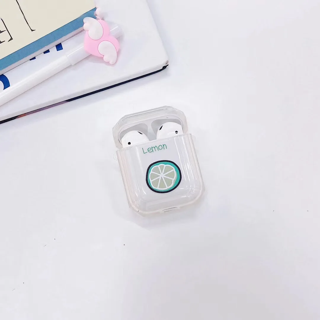 4 Чехол OTTWN с фруктовым узором для Airpods, милый чехол для наушников для Apple AirPods, bluetooth-гарнитура, Мягкий ТПУ силиконовый чехол - Цвет: 4