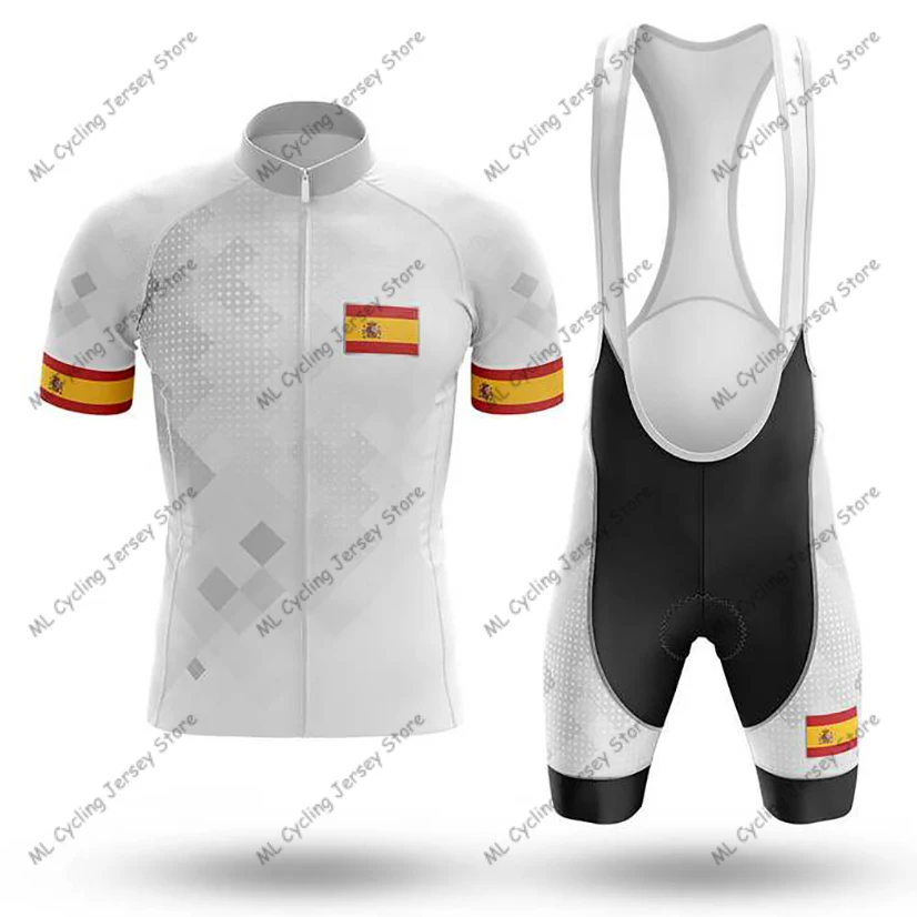 

2022 New Spain Cycling Jersey Pro Team Cycling Clothing Summer Short Sleeve MTB Cycling Shirts Men Bike Jersey Ropa De Ciclismo
