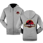 Мужская толстовка с капюшоном, мир динозавров, Парк Юрского периода, зима майка с принтом