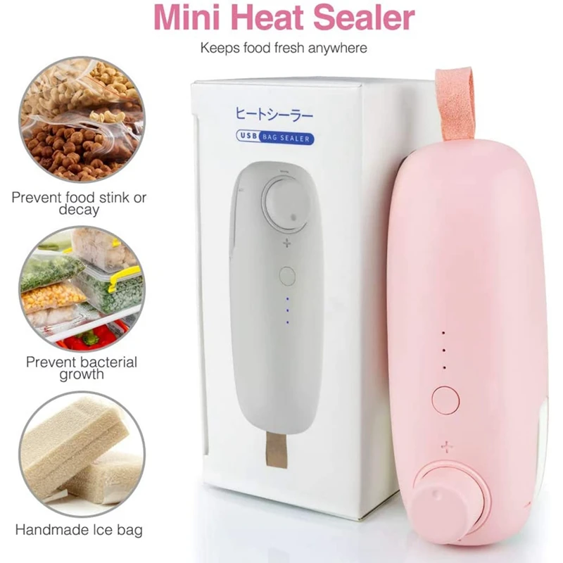 

Bag Sealer, Mini Portable Handheld Heat Sealer, Kitchen Sealing Machine for Chip Bags, Plastic Food Storage Bags