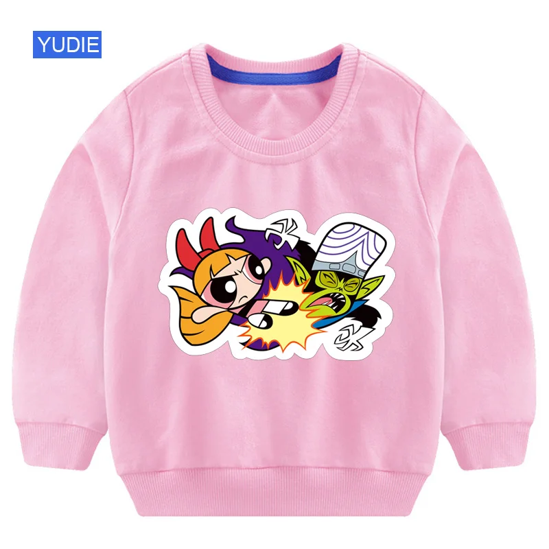 sweatshirt Pink Милый детский свитер; свитер для малышей; модные детские толстовки с капюшоном для девочек; коллекция года; осенние детские толстовки для девочек - Цвет: sweatshirt Pink