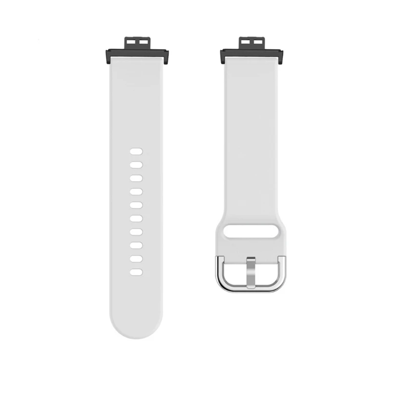 

Durable Solid Color Soft Silicone Wristband Watch Band Wrist Strap For-Huawei Watch Fit Smart Wristband Accessories