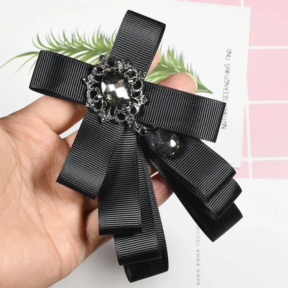 I-Remiel модная новинка тканевая арт-брошь в синюю красную зеленую черную полоску