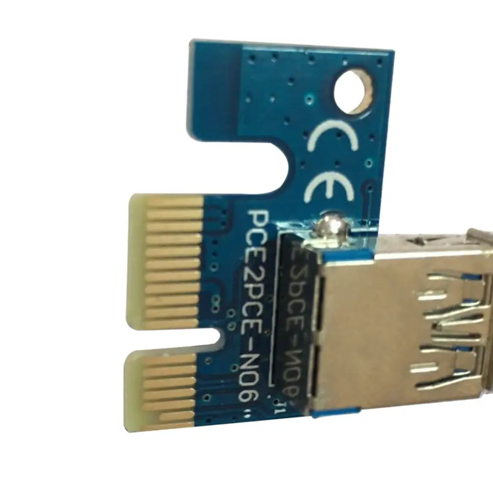 PCI E Express Riser Card 1x к 16x USB 3 0 кабель для передачи данных SATA 4Pin IDE Molex шнур питания BTC Miner