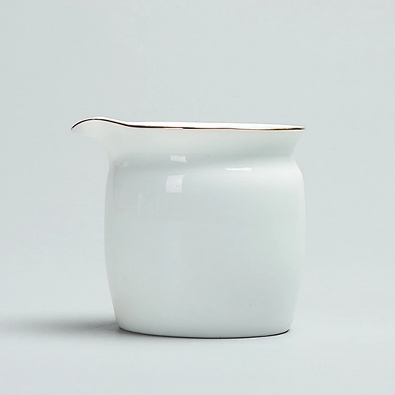 

8,5x7,5 см белый фарфоровый позолоченный разделитель чашки для чая чайный набор кунг-фу чайный набор ярмарка кружка контейнер для чая