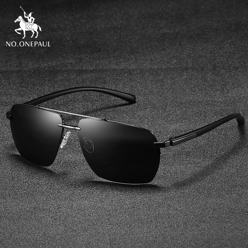

NO.ONEPAUL Brand Red Design Temples Sun glasses Coating Mirror Glasses Oculos de sol alloy Men's Sunglasses Polarized Lens