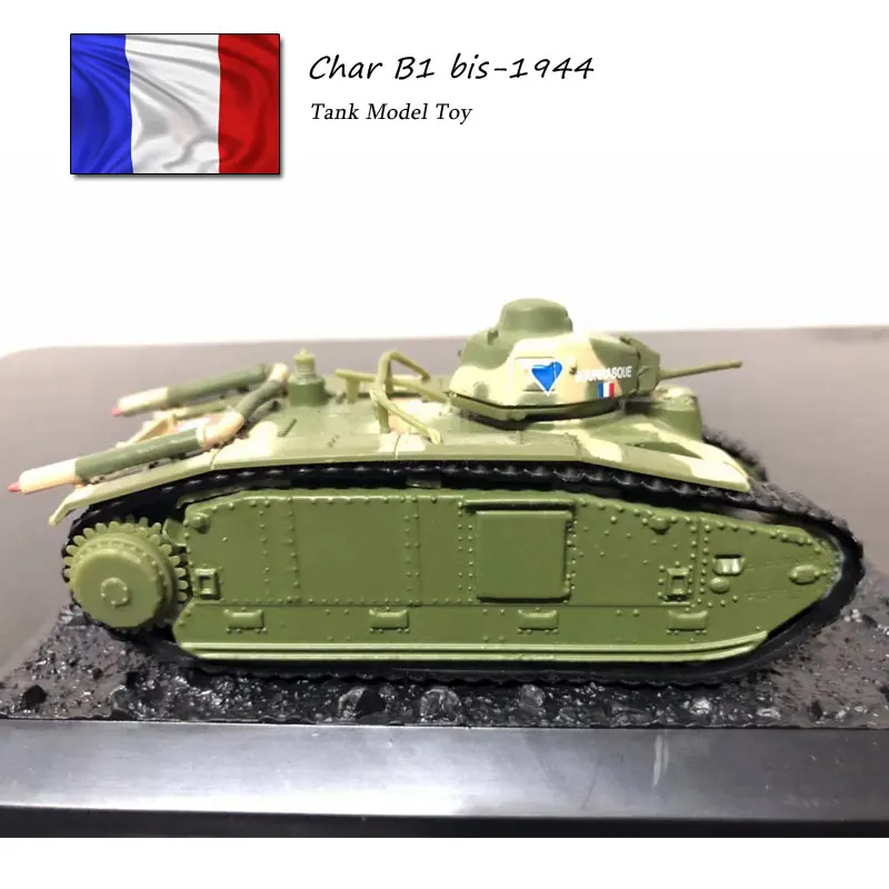 Бренд 1/72 масштаб военная модель игрушки Вторая мировая война Франция Char B1 Bis-1944 средний танк литья под давлением танк модель игрушка для коллекции