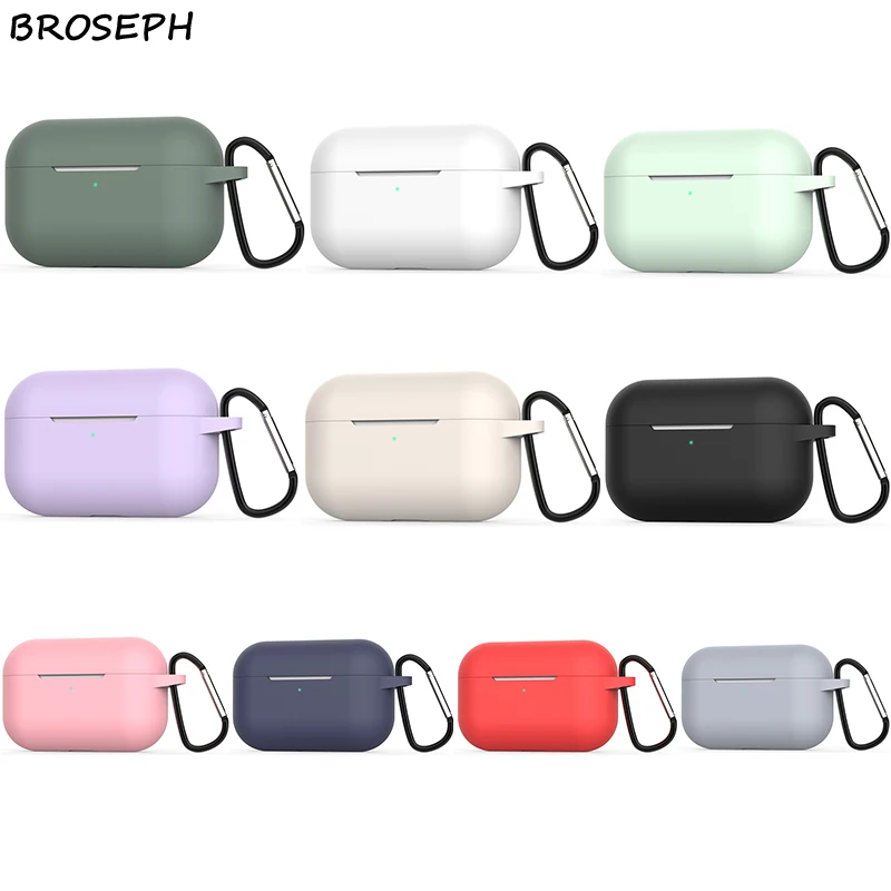 Чехол для Airpods Pro силиконовый беспроводной чехол наушников Air pods Bluetooth гарнитура