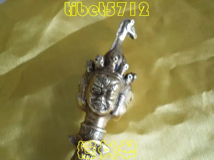 Высота 9 дюймов тибетская искусственная буддийская статуя Dorje Phurba садовое