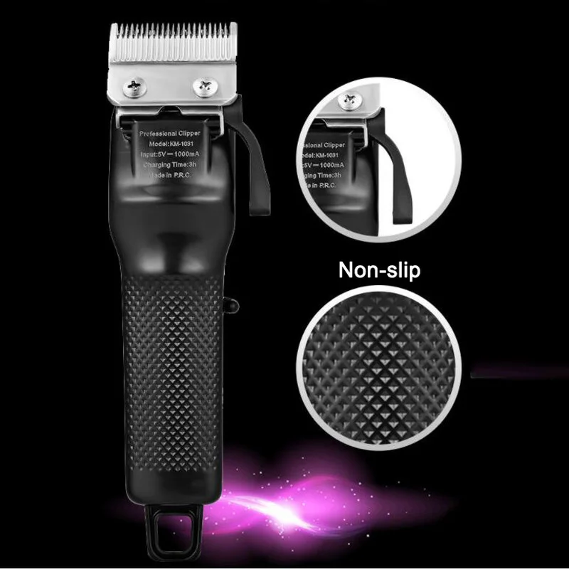 Kemei Ретро масляная голова электрическая машинка для стрижки волос Push Mark резьба